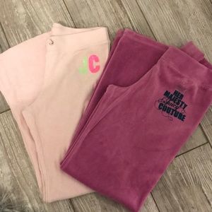 2 pair of juicy sweat pants.